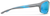 Side view of Wrap-Around Oval Sunglasses T02181616 in Gray with Sky Blue  Mirror thumbnail