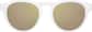 Front view of Round Sunglasses T02193019 in White thumbnail