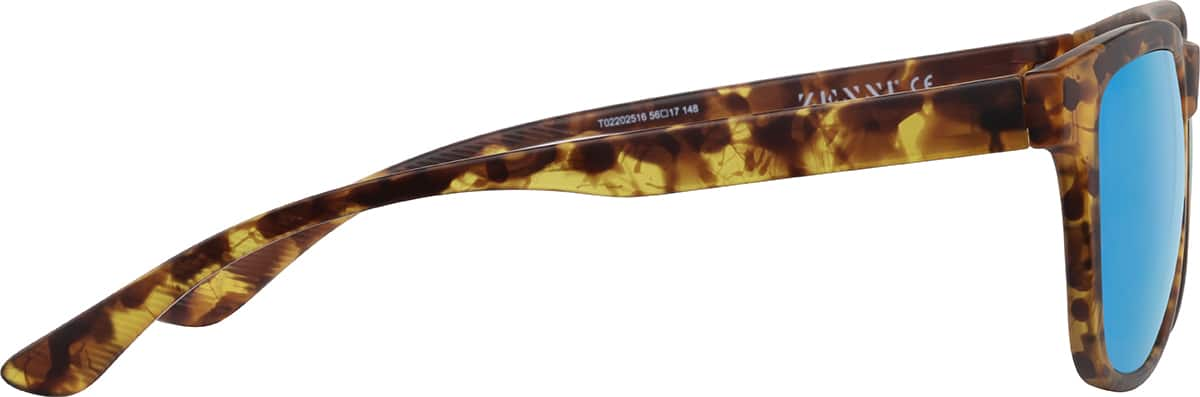 Side view of Square Sunglasses T02202516 in Tortoiseshell