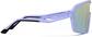 Side view of Wrapped Shield Sunglasses T02221614 in Purple with Gold Mirror thumbnail