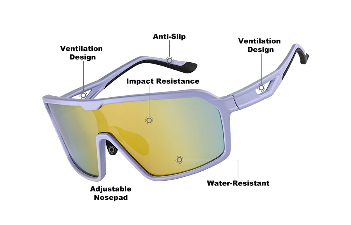 Image of Wrapped Shield Sunglasses