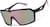 Angle view of Wrapped Shield Sunglasses T02221919 in Black with Pink Mirror thumbnail