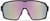 Front view of Wrapped Shield Sunglasses T02221919 in Black with Pink Mirror thumbnail