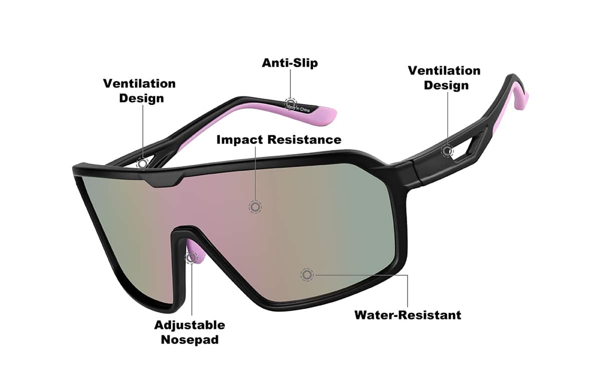 Image of Wrapped Shield Sunglasses