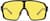 Front view of Wrapped Shield Sunglasses T02222122 in Black with Night Vision Lens thumbnail