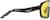 Side view of Wrapped Shield Sunglasses T02222122 in Black with Night Vision Lens thumbnail