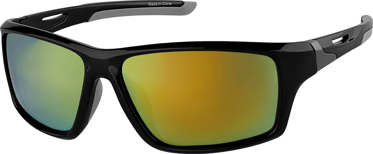 Angle view of Rectangle Sunglasses T02262124 in Black