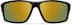 Wrap-Around Square Sunglasses T02262124 in Black with Gold Mirror