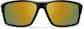 Front view of Square Sunglasses T02262124 in Black with Gold Mirror thumbnail