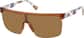Angle view of Wrap-Around Polarized Sunglasses T02271515 in Brown thumbnail