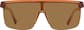 Front view of Wrap-Around Polarized Sunglasses T02271515 in Brown thumbnail