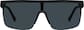 Front view of Wrap-Around Polarized Sunglasses T02272112 in Black thumbnail