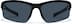 Half Rim Wrap-Around Sunglasses T02282112 in Black with Gray Lens