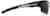 Side view of Half Rim Wrap-Around Sunglasses T02282112 in Black with Gray Lens thumbnail