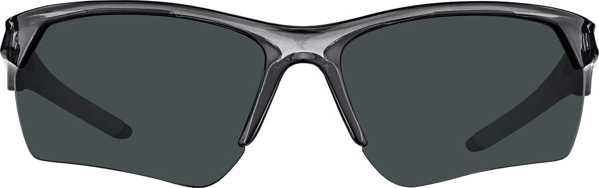 Front view of Rectangle Sunglasses T02291211 in Gray