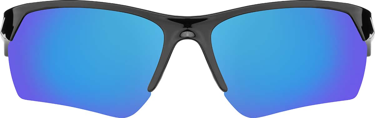 Front view of Rectangle Sunglasses T02292116 in Black