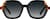 Front view of Geometric Sunglasses T02302112 in Black thumbnail