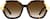 Front view of Geometric Sunglasses T02302515 in Tortoiseshell thumbnail