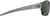 Side view of Rectangle Sunglasses T02311224 in Gray thumbnail