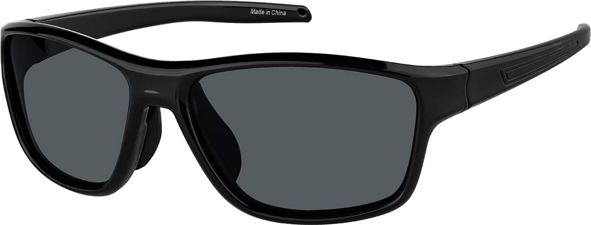 Angle view of Rectangle Sunglasses T02312112 in Black