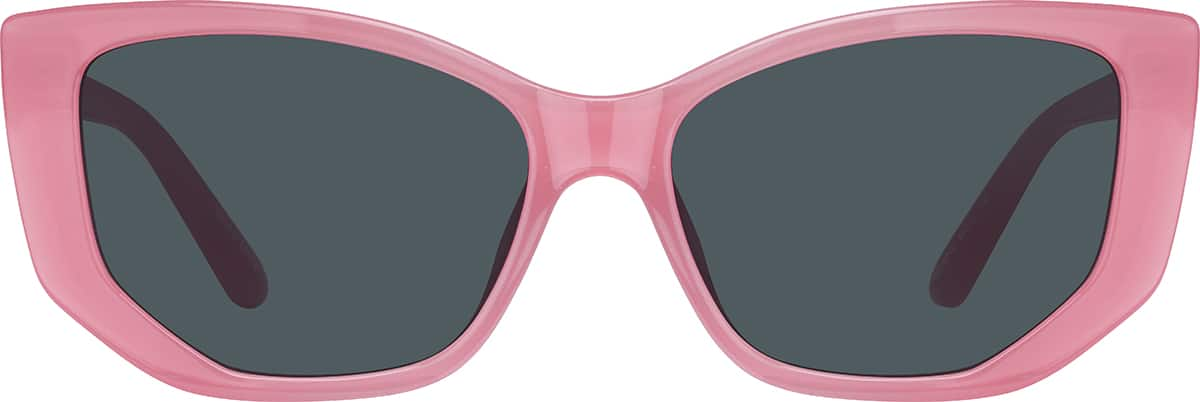 Front view of Cat-Eye Sunglasses T02331912 in Pink