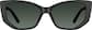Front view of Cat-Eye Sunglasses T02332112 in Black thumbnail