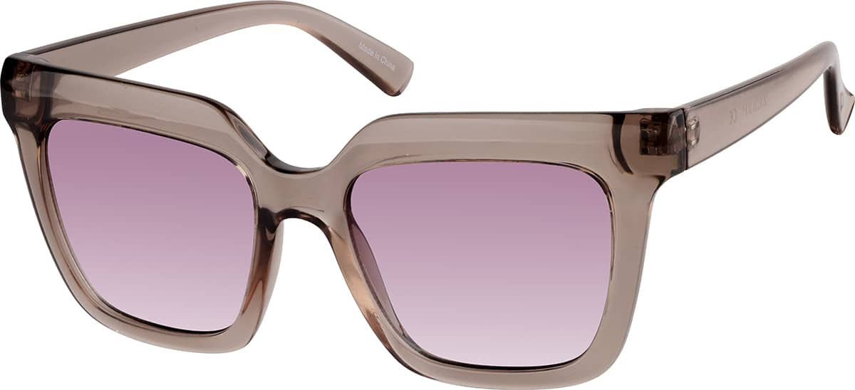 Angle view of Square Sunglasses T02341918 in Pink