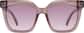 Front view of Square Sunglasses T02341918 in Pink thumbnail