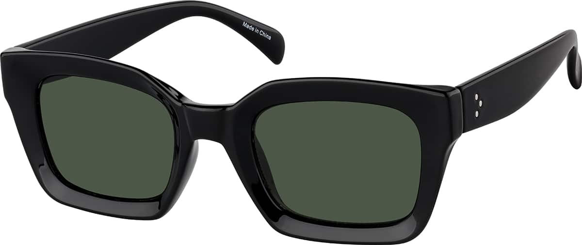 Angle view of Square Sunglasses T02352124 in Black