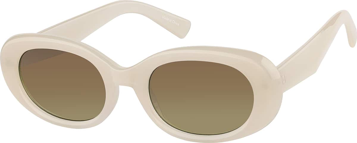 Angle view of Oval Sunglasses T02361215 in Gray