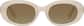 Front view of Oval Sunglasses T02361215 in Gray thumbnail