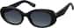 Angle view of Oval Sunglasses T02362112 in Black thumbnail