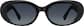 Front view of Oval Sunglasses T02362112 in Black thumbnail