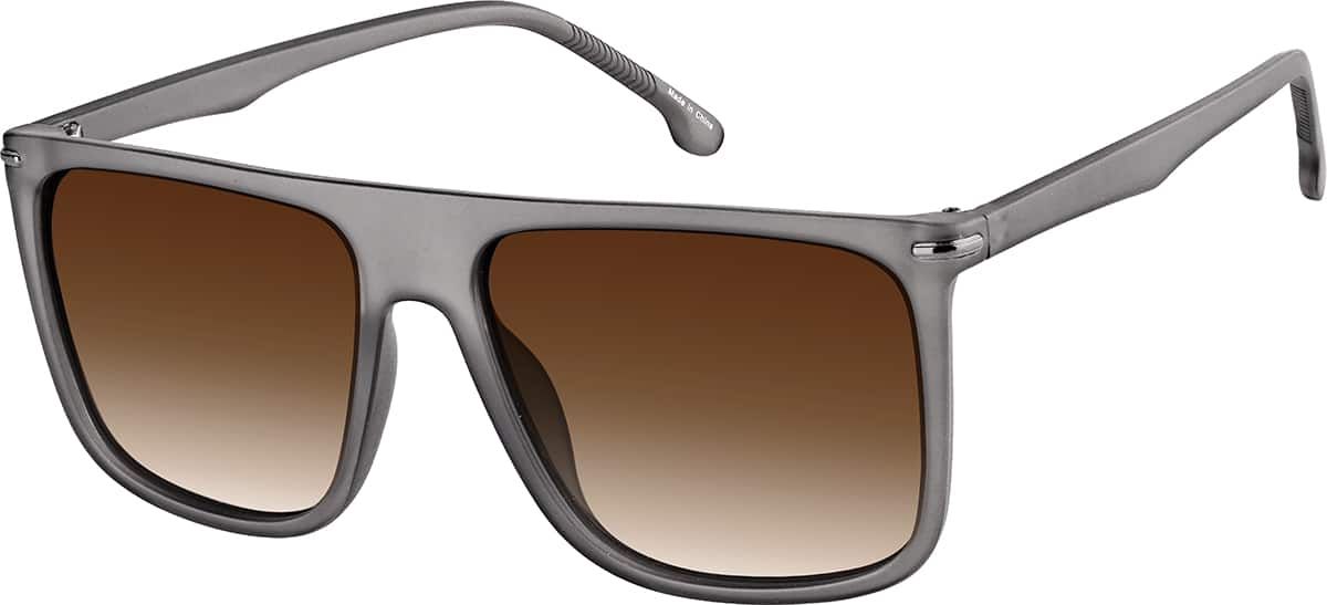 Angle view of Square Sunglasses T02371215 in Gray