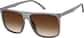 Angle view of Square Sunglasses T02371215 in Gray thumbnail