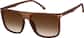 Angle view of Square Sunglasses T02371515 in Brown thumbnail