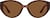 Front view of Cat-Eye Sunglasses T02381515 in Brown thumbnail