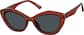 Angle view of Cat-Eye Sunglasses T02391812 in Red thumbnail
