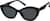 Angle view of Cat-Eye Sunglasses T02392112 in Black thumbnail