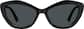 Front view of Cat-Eye Sunglasses T02392112 in Black thumbnail