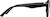 Side view of Cat-Eye Sunglasses T02392112 in Black thumbnail