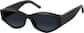 Angle view of Geometric Sunglasses T02402112 in Black thumbnail