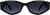 Front view of Geometric Sunglasses T02402112 in Black thumbnail