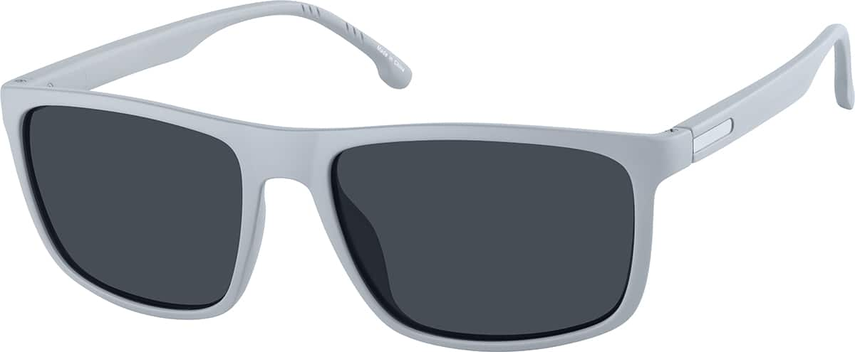 Angle view of Rectangle Sunglasses T02411212 in Gray