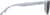 Side view of Rectangle Sunglasses T02411212 in Gray thumbnail