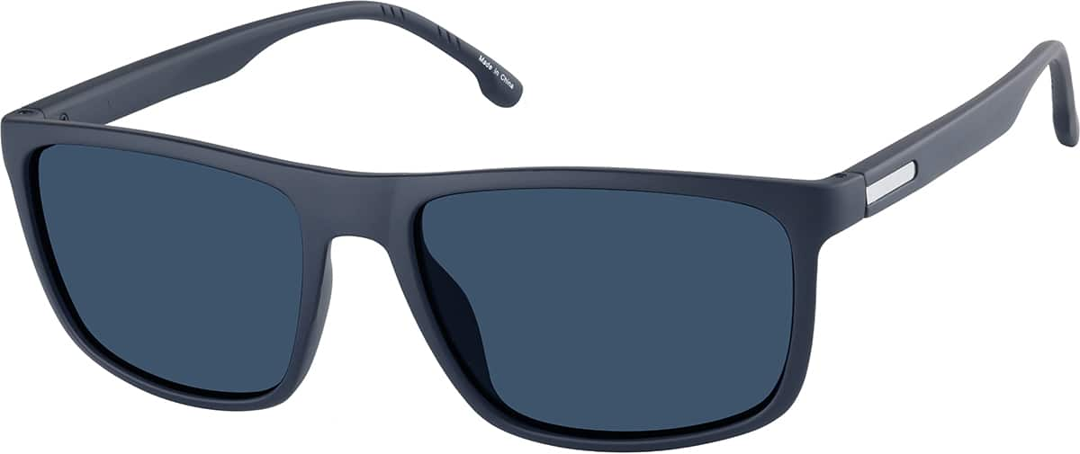 Angle view of Rectangle Sunglasses T02411616 in Blue