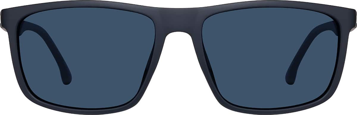 Front view of Rectangle Sunglasses T02411616 in Blue