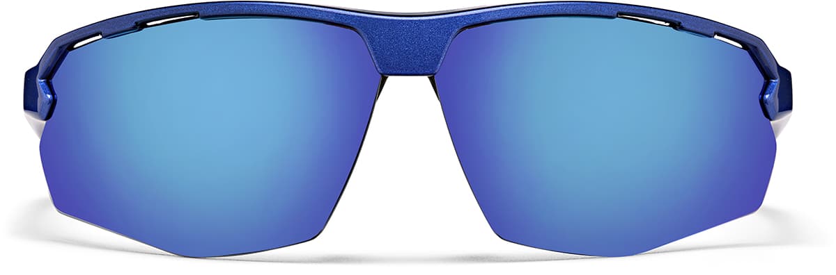 Front view of Rectangle Sunglasses T02461616 in Blue