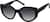 Angle view of Cat-Eye Sunglasses T02472112 in Black thumbnail
