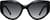 Front view of Cat-Eye Sunglasses T02472112 in Black thumbnail